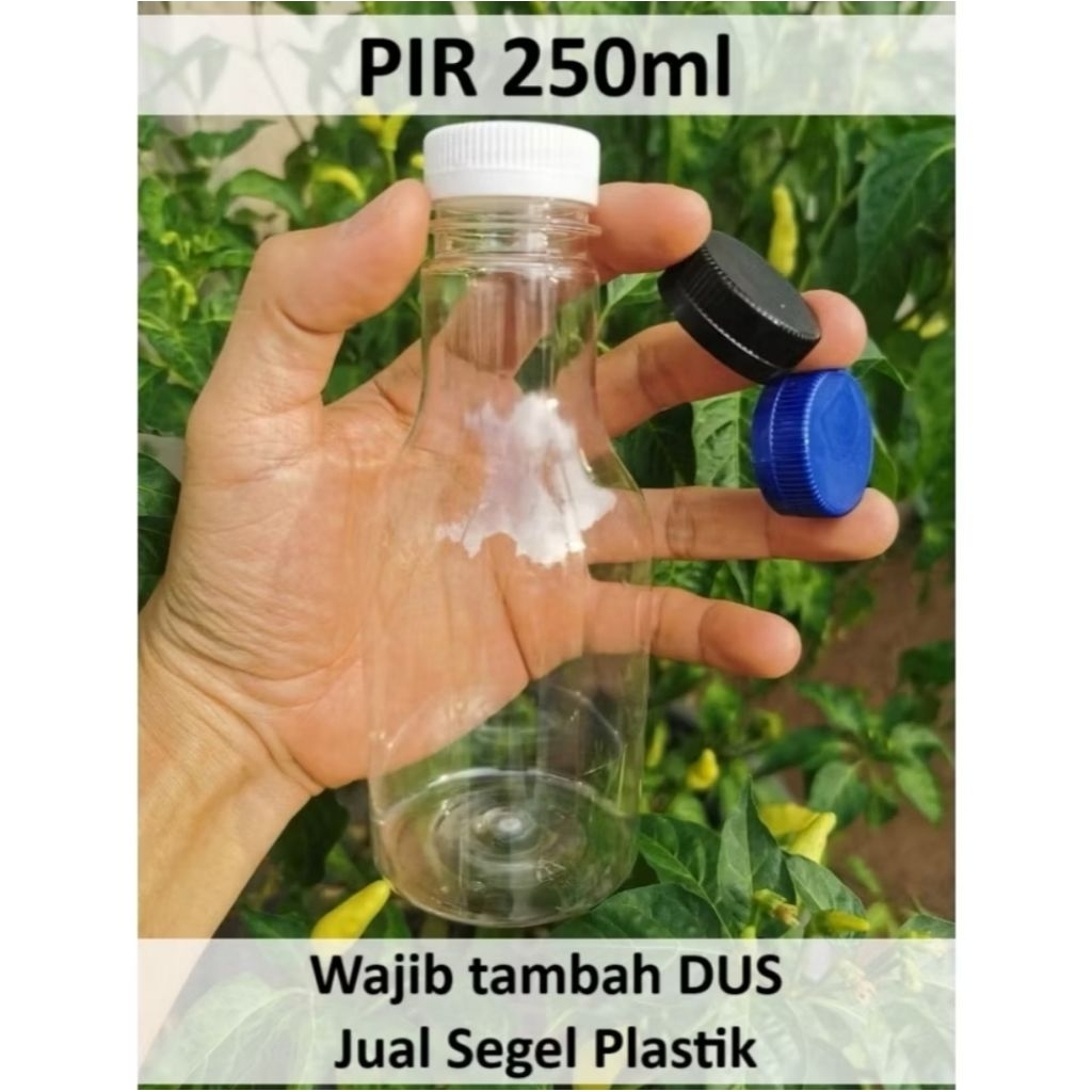 Jual 0SET (Botol + Tutup) - Plastik - Botol PIR Tebal 250 ml 250ml pear ...