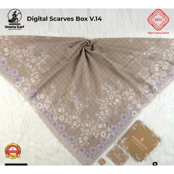 Umama Box Scarves Digital Segi Empat Motif Qulaty Of Solitaire