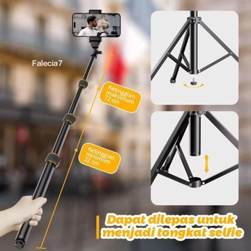 Tripod Kokoh Full Besi Tripod Handphone Chrome 2 1 Meter Holder Hp