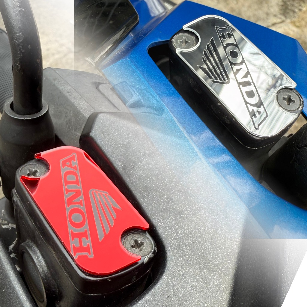 Emblem master rem akrilik Garnis  Tutup Minyak Rem Honda Beat Scoopy Spacy Vario 110 KZR