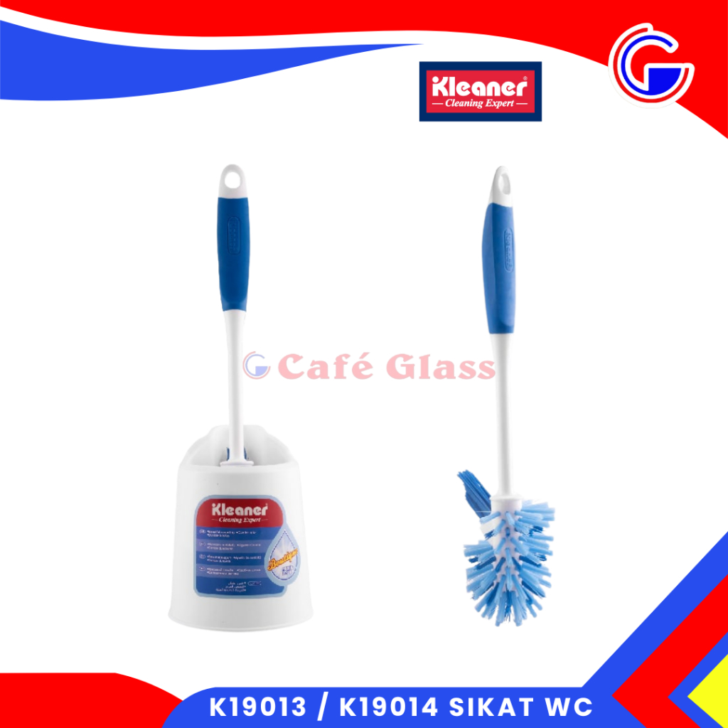 Sikat Toilet Dengan Wadah - Handle Karet Anti Slip - Closet Brush - K19013 / K19014 Kleaner