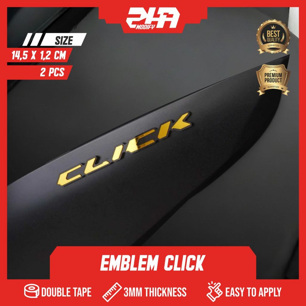 Jual EMBLEM VARIO CLICK EMBLEM CLICK JAPAN SEPASANG 3D HONDA CLICK LOGO ...