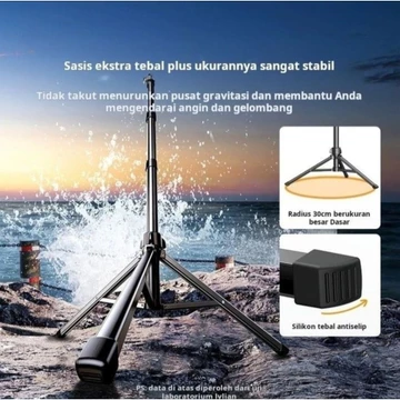 Tripod Kokoh Full Besi Tripod Handphone Chrome 2 1 Meter Holder Hp