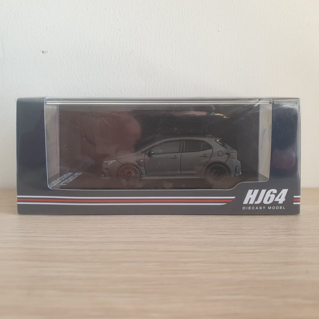Figurine 1/64 Toyota GR Corolla RZ MORIZO Edition - Finition Matte Steel, Hobby Japan, Neuf