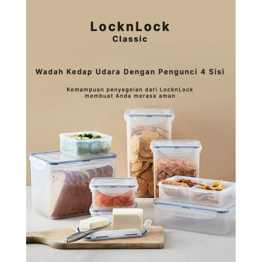 Jual LOCK & LOCK HPL818SHP Classic Gift Set BESAR Isi 6 Pcs Kotak Makan ...