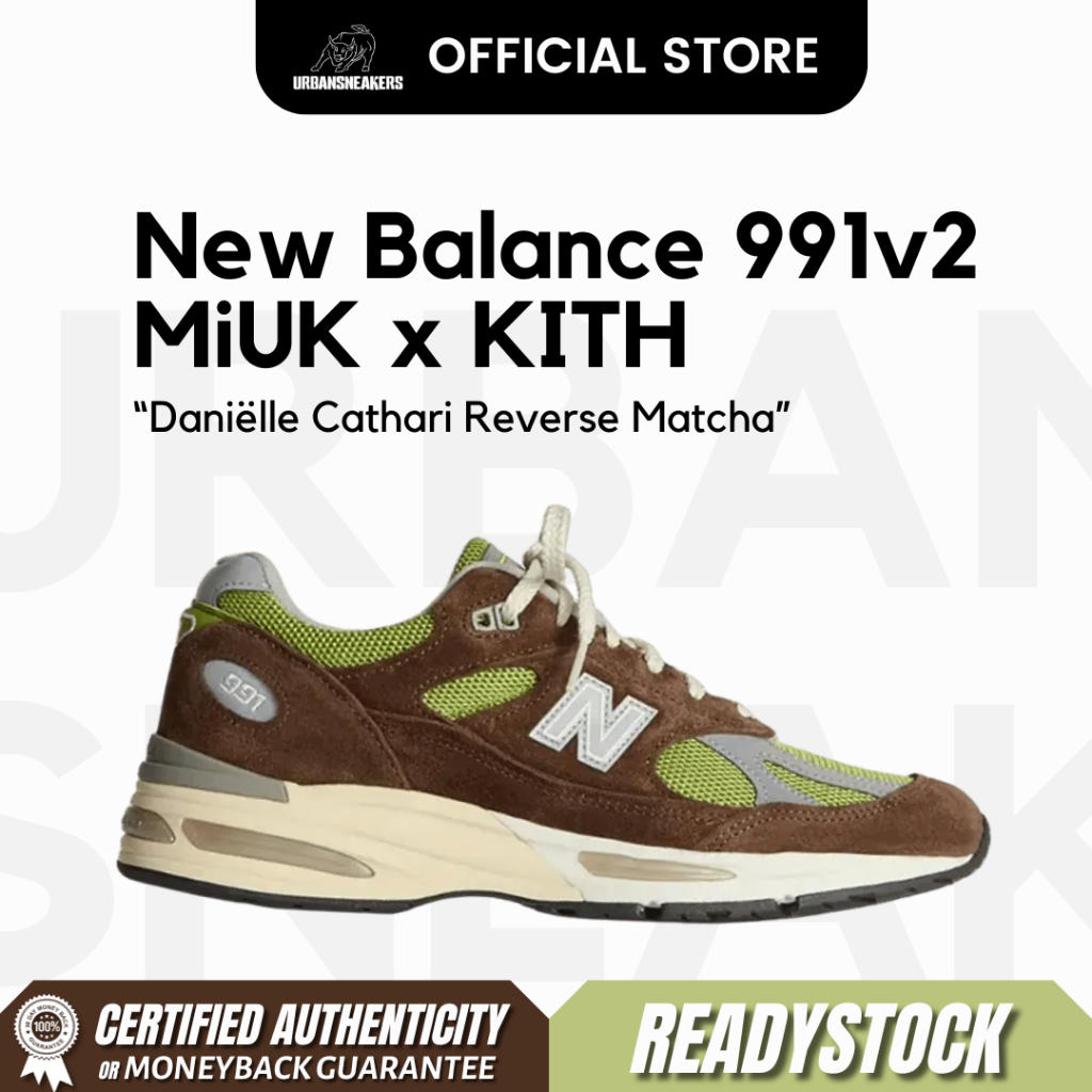Jual New Balance 991v2 MiUK Daniëlle Cathari x Kith Reverse Matcha ...