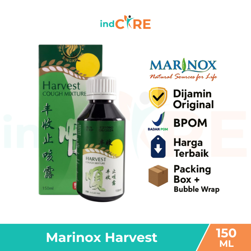 Jual Harvest Cough Mixture Syrup 150ML / Harvest Obat Batuk / Obat ...