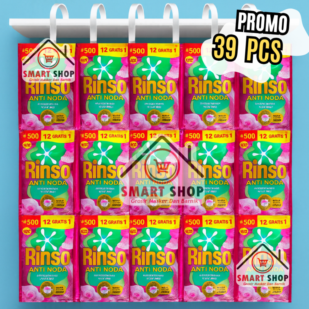 Jual 39 PCS Rinso Renceng 20 ml isi 39 sachet Anti Noda | Shopee Indonesia