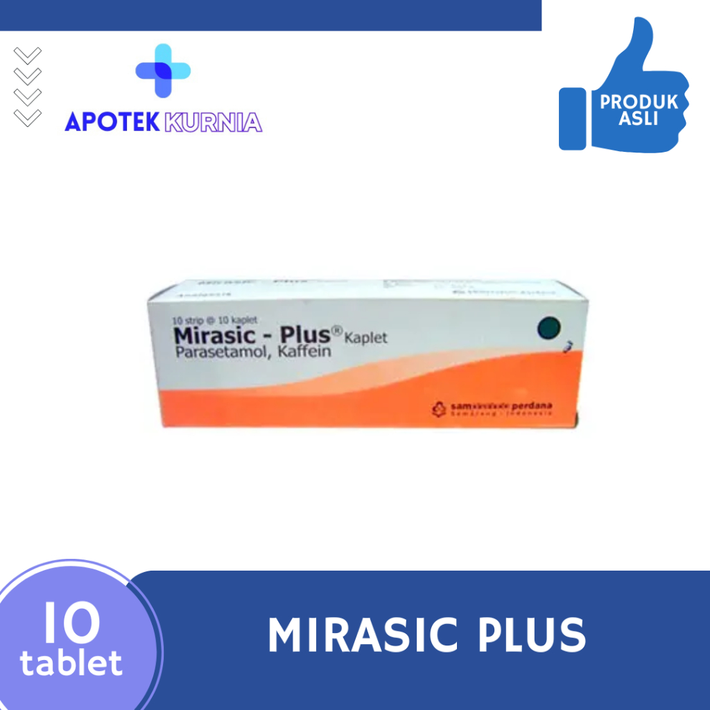 Jual Mirasic Plus Strup 10 Kaplet Paracetamol 550mg | Shopee Indonesia