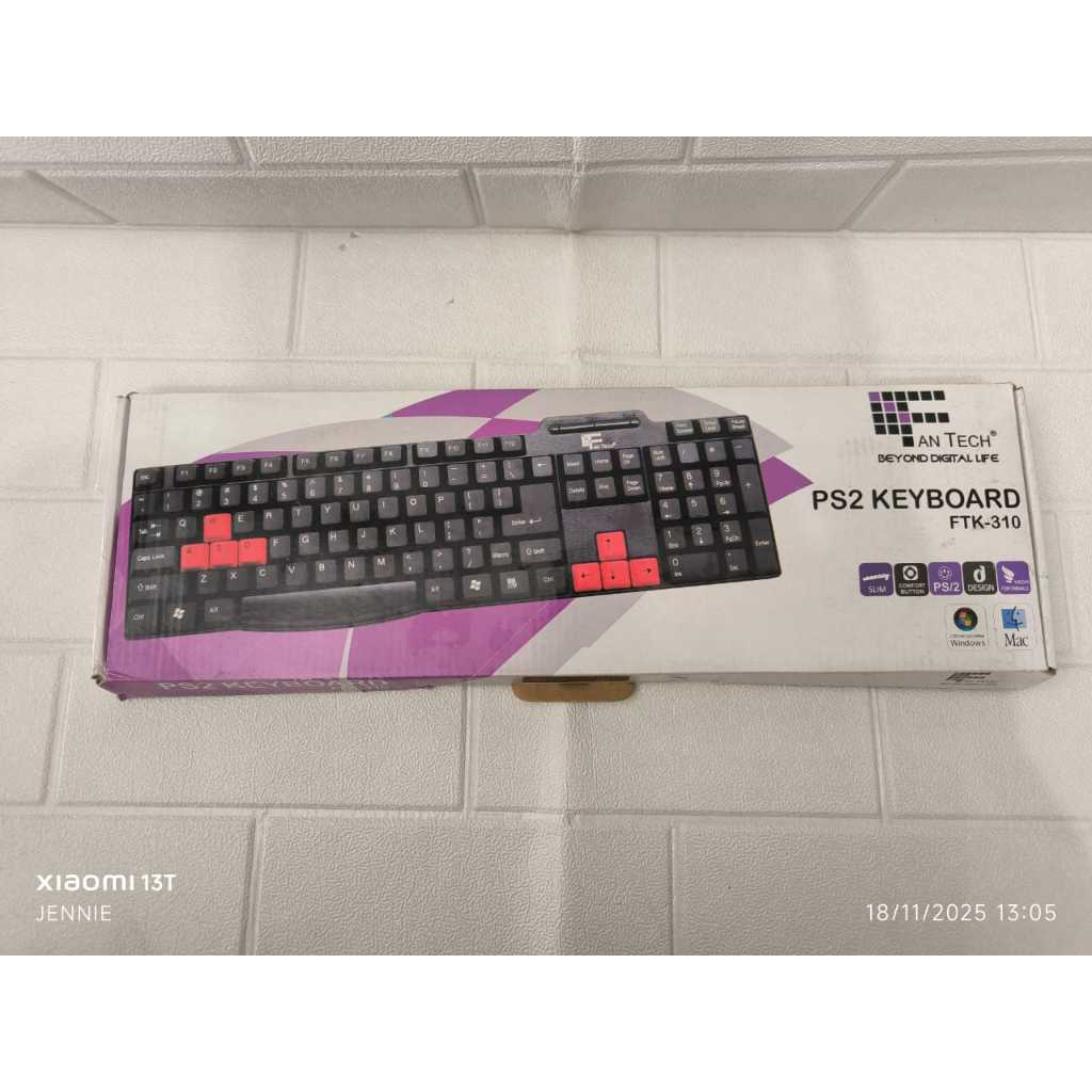 Jual keyboard pc/keyboard an tech ps2 keyboard FTK-310 | Shopee Indonesia