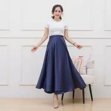 Himari Flare Skirt Rok Lilit Premium Sateen Rok Wanita
