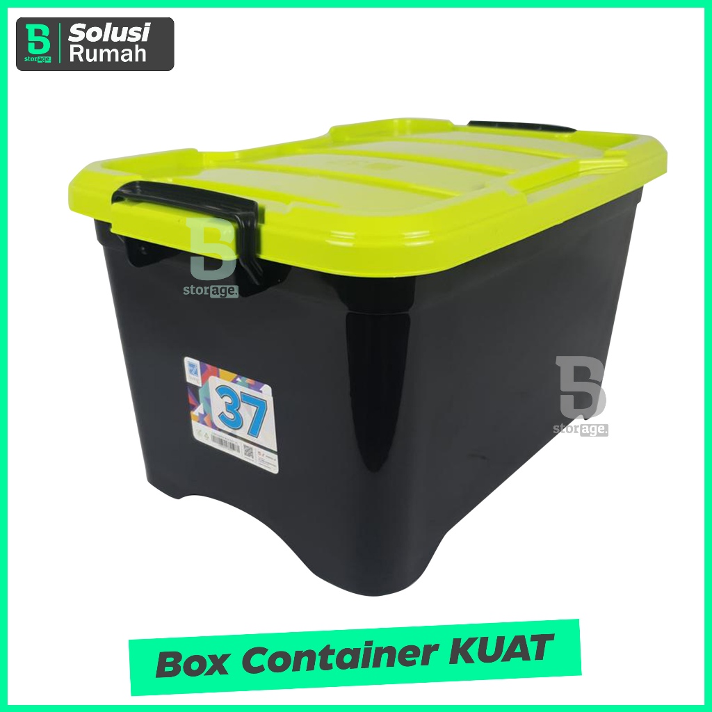 Jual Box Container Plastik Hitam CB 37 Liter Ezy Storage Penyimpanan ...