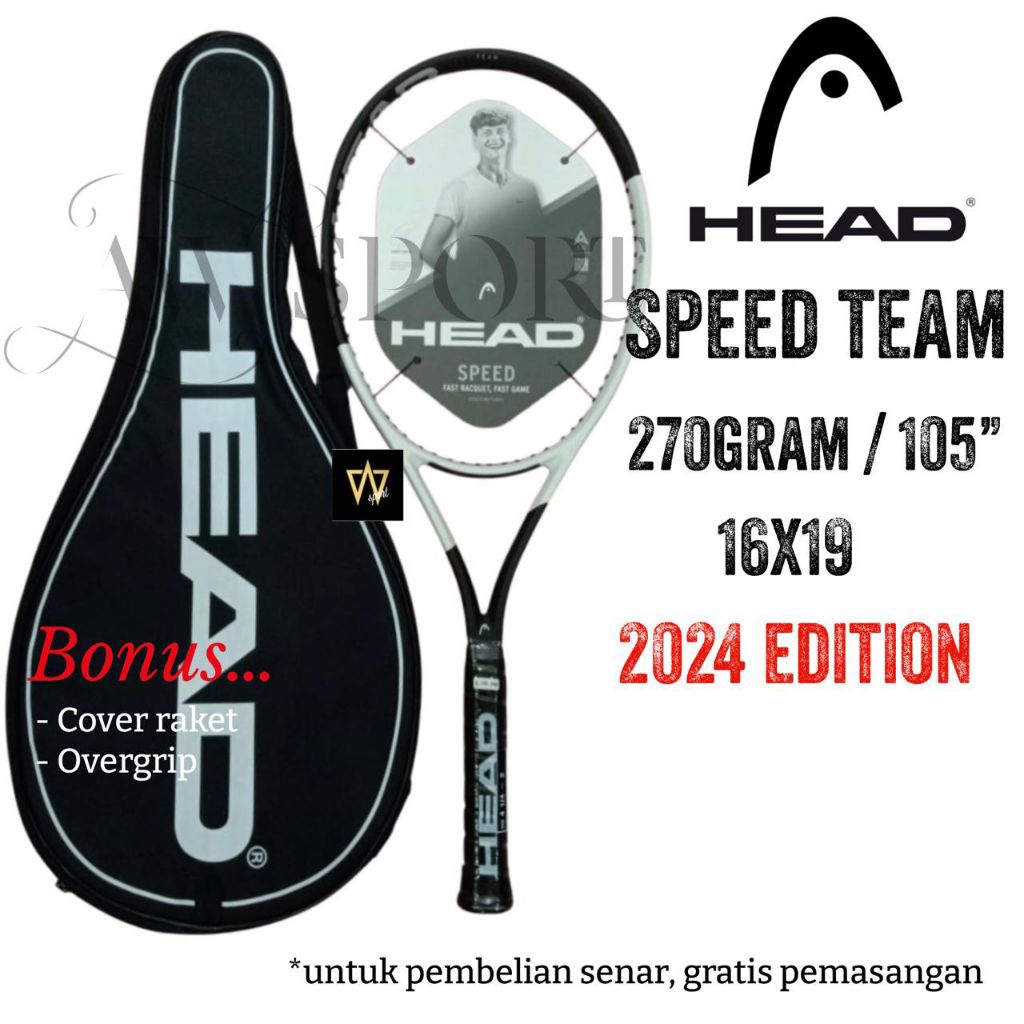 Jual Raket Tenis Head SPEED TEAM 2024 (270G/105) Tennis Racket | Shopee ...