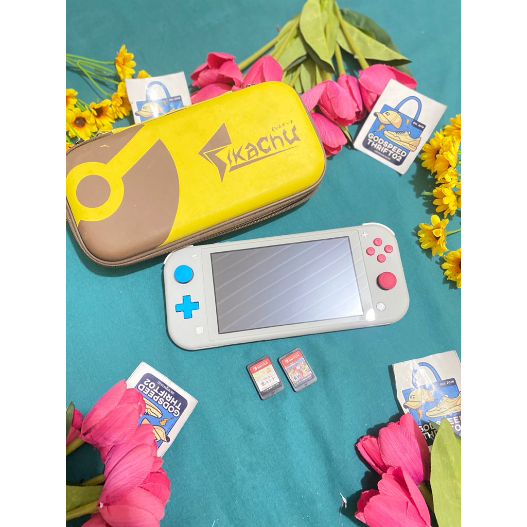Jual Nintendo Switch Lite x Pokemon Zacian and Zamazenta Edition Grey ...