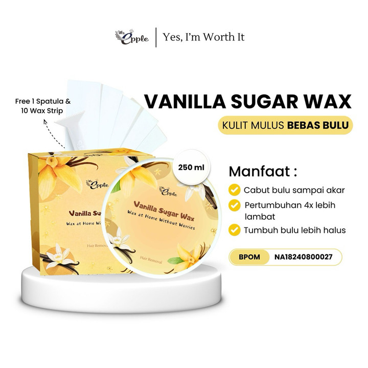 MR Epple Vanila Sugar Wax 250 ML Removal Hair Pencabut Bulu