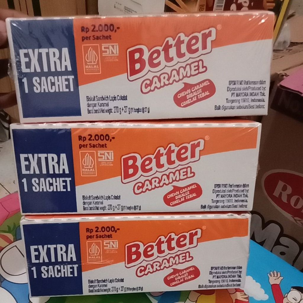 Jual BETTER CARAMEL DAN VANILA BOX (ISI 10+1) | Shopee Indonesia