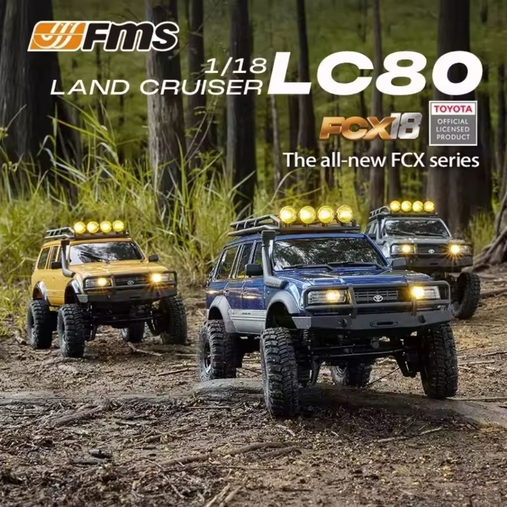 Jual FMS 1:18 FCX18 LC80 Toyota Land Cruiser 80 V2 Super Realistic 4WD ...
