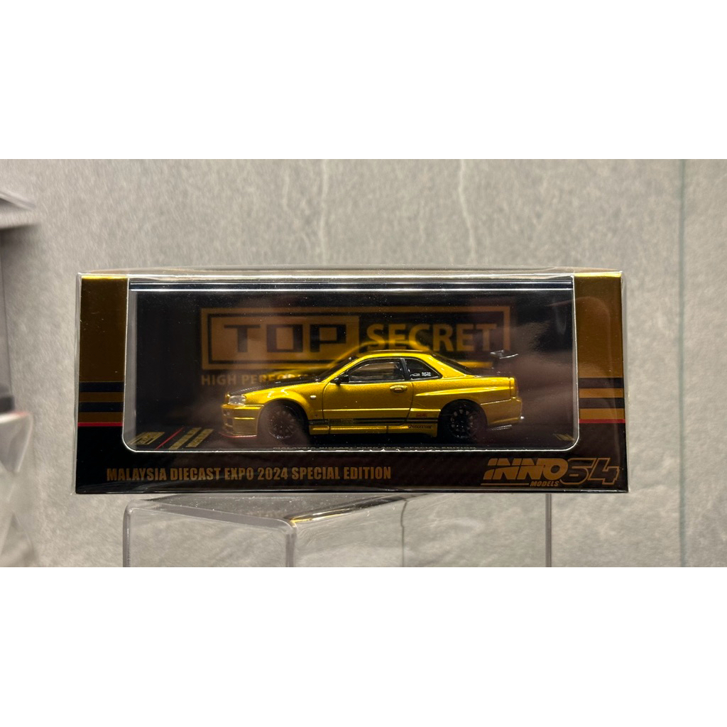Jual Inno64 Inno Nissan Skyline R34 Top Secret Gold Malaysia Diecast ...