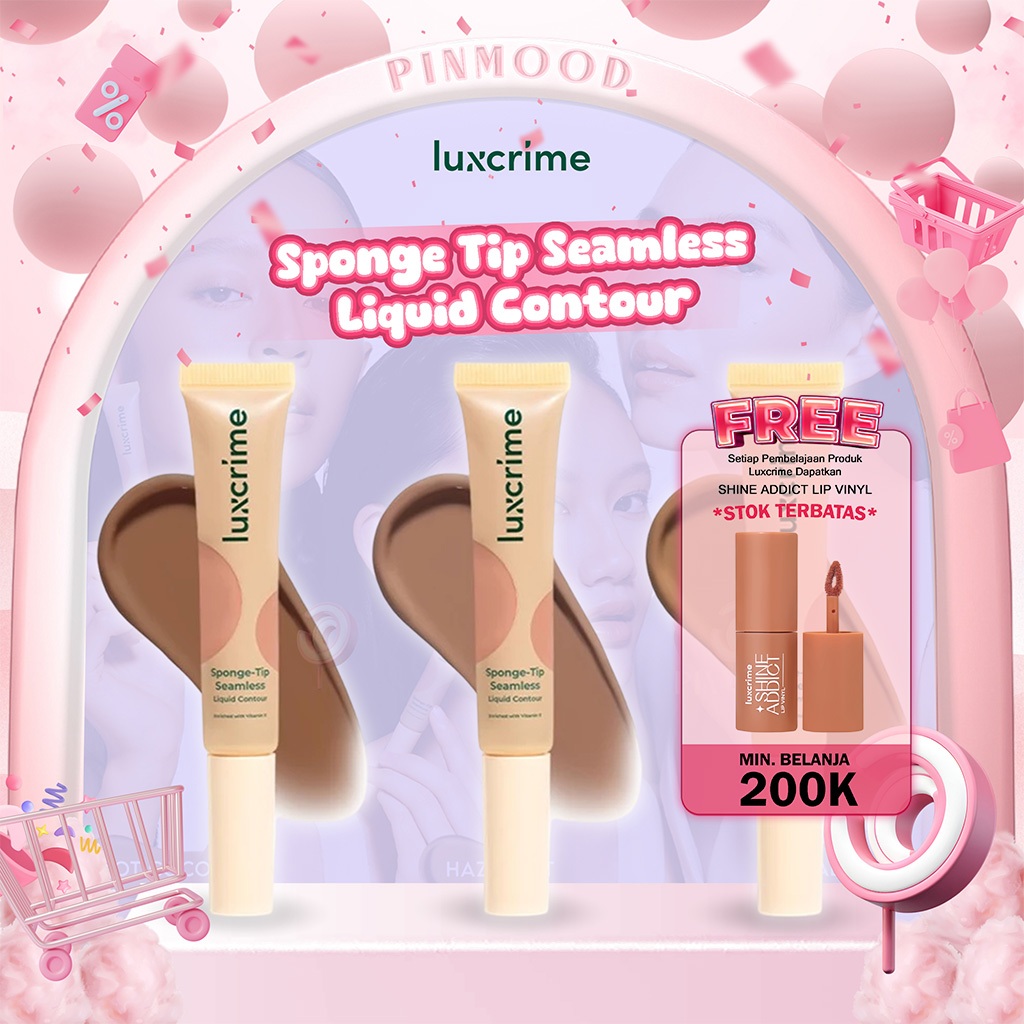 Jual LUXCRIME - SPONGE-TIP SEAMLESS LIQUID CONTOUR ( 9 g ) - Makeup ...