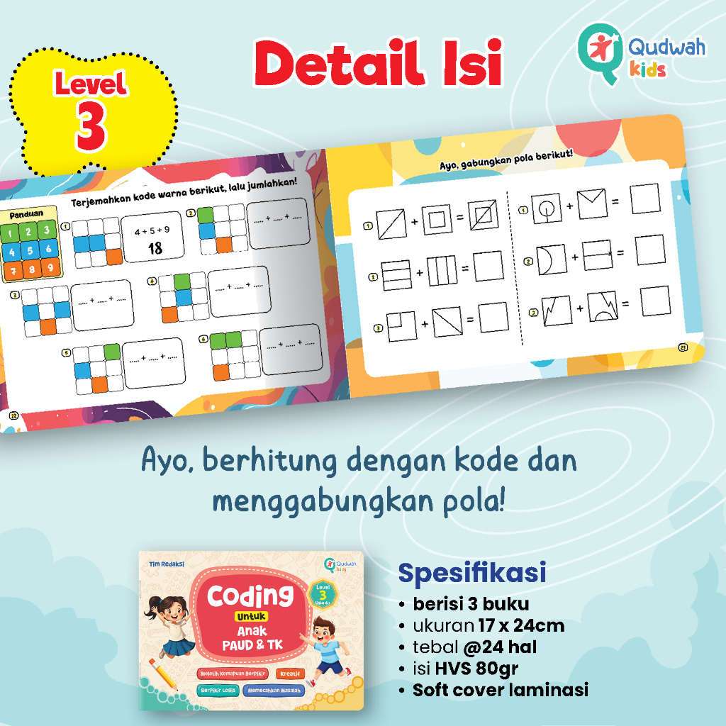 Jual Paket Coding untuk Anak Paud dan Tk || 3 Buku Coding untuk Anak ...