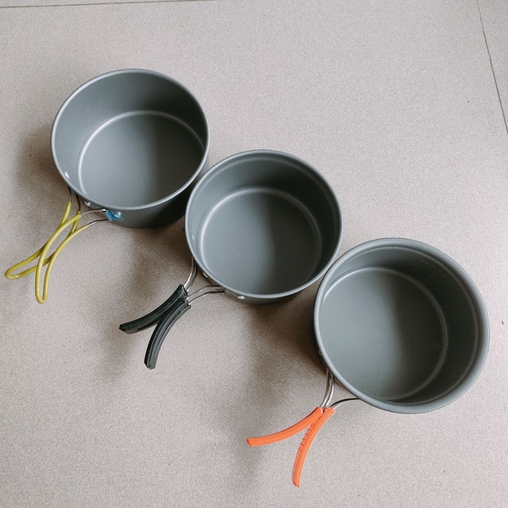 Jual Panci Mini cooking set outdoor kapasitas 750 ml - nesting misting ...
