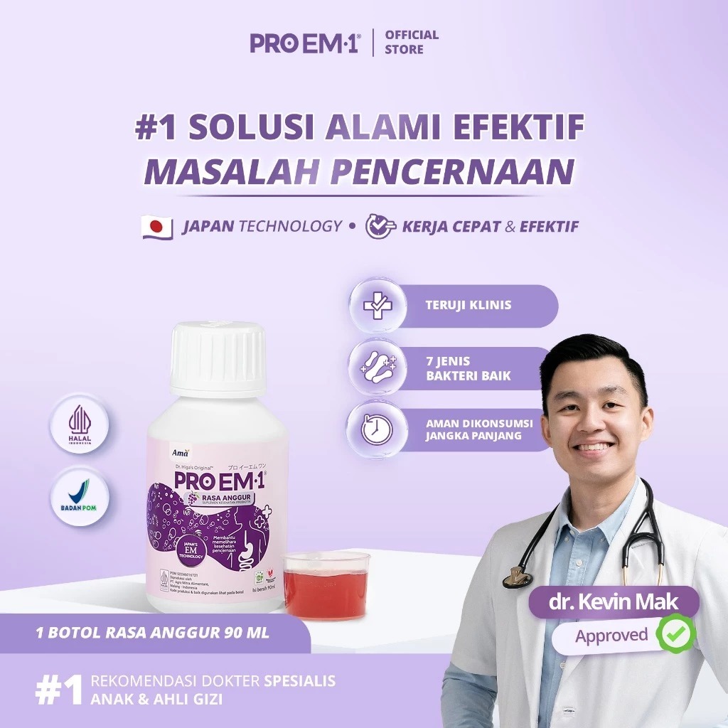 Jual PRO EM1 90ml | Suplemen Probiotik I Original 100% | Shopee Indonesia