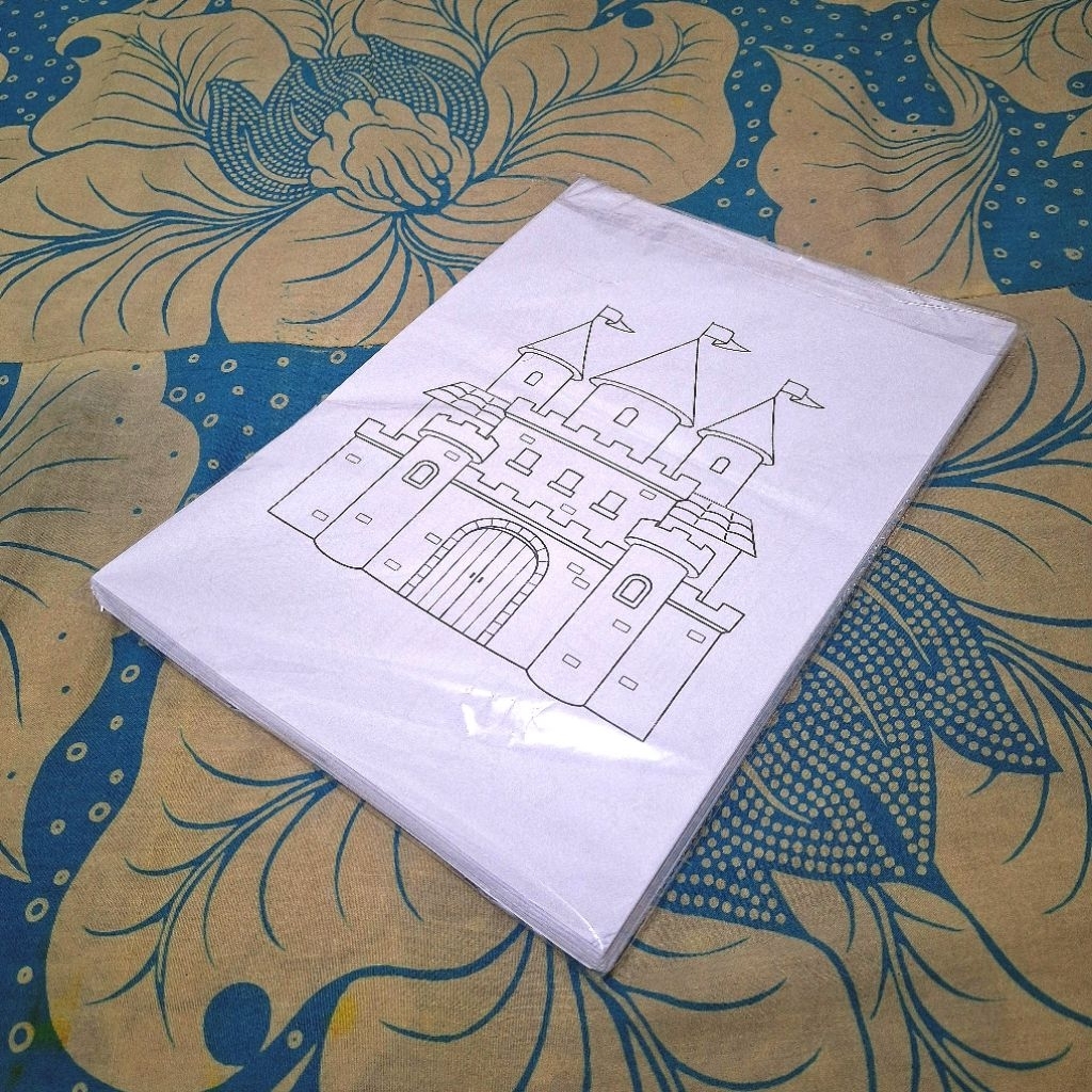 Jual 100 LEMBAR MEWARNAI A4 TEMA RANDOM | MURAH | 75 GSM | Shopee Indonesia