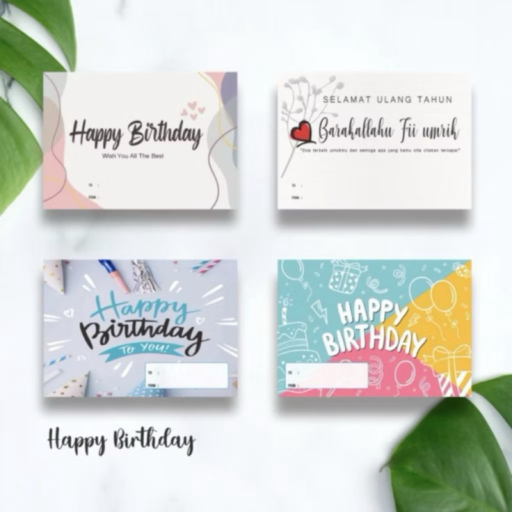 Jual KARTU UCAPAN & KERTAS KADO HAPPY BIRTHDAY/ GREETING CARD/ GIFT ...