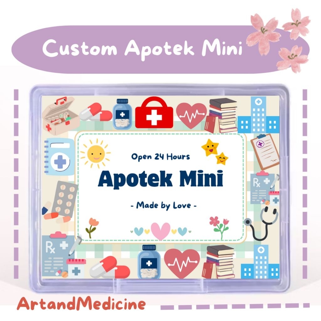 Jual Apotek Mini Ready Stock Emergency Kit Kotak P3K Kotak Obat Lucu ...
