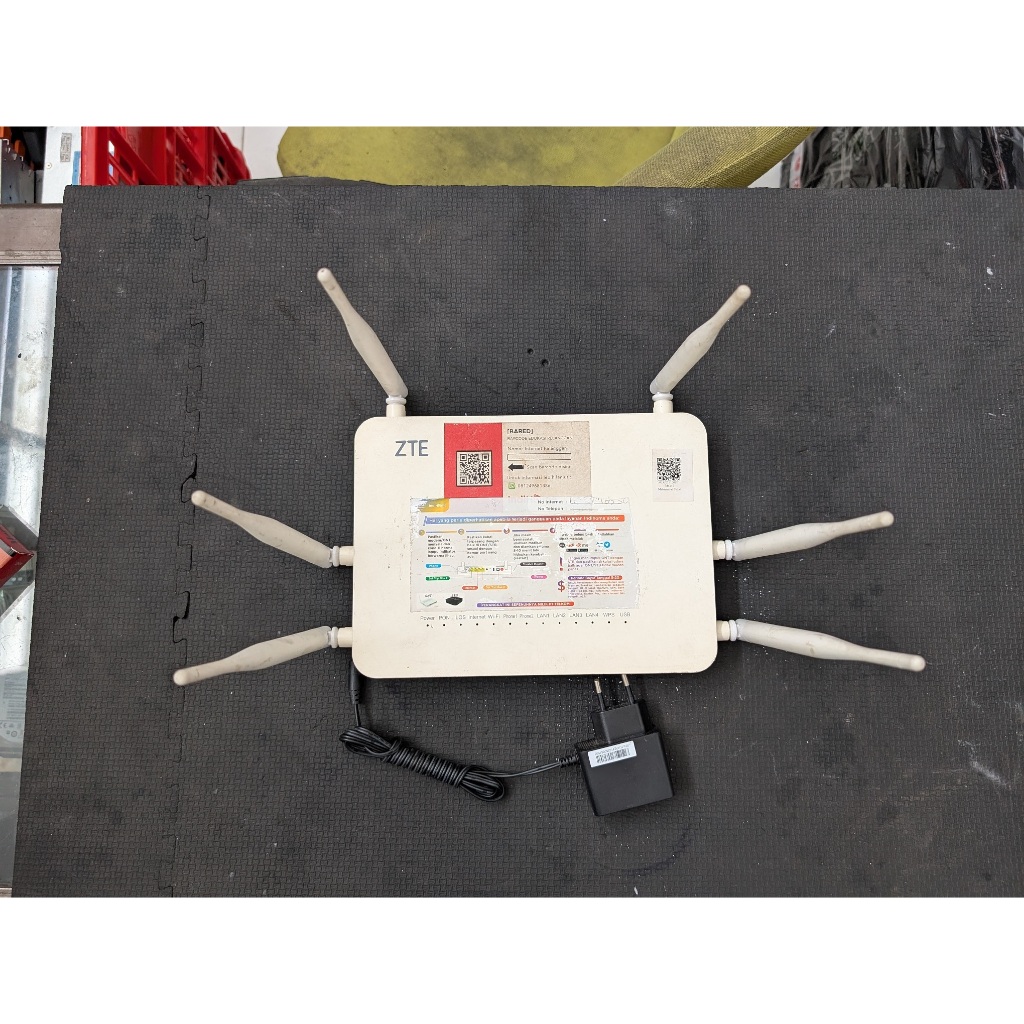 Jual ROUTER ZTE MODEL : ZXHN F670 (GPON ONT) PORT BIRU ANTENA ADA 6 ...