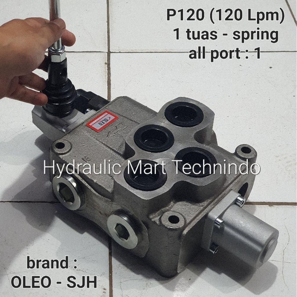 Jual hand valve P120 DP120 1 tuas spring hand control Valve hydraulic ...