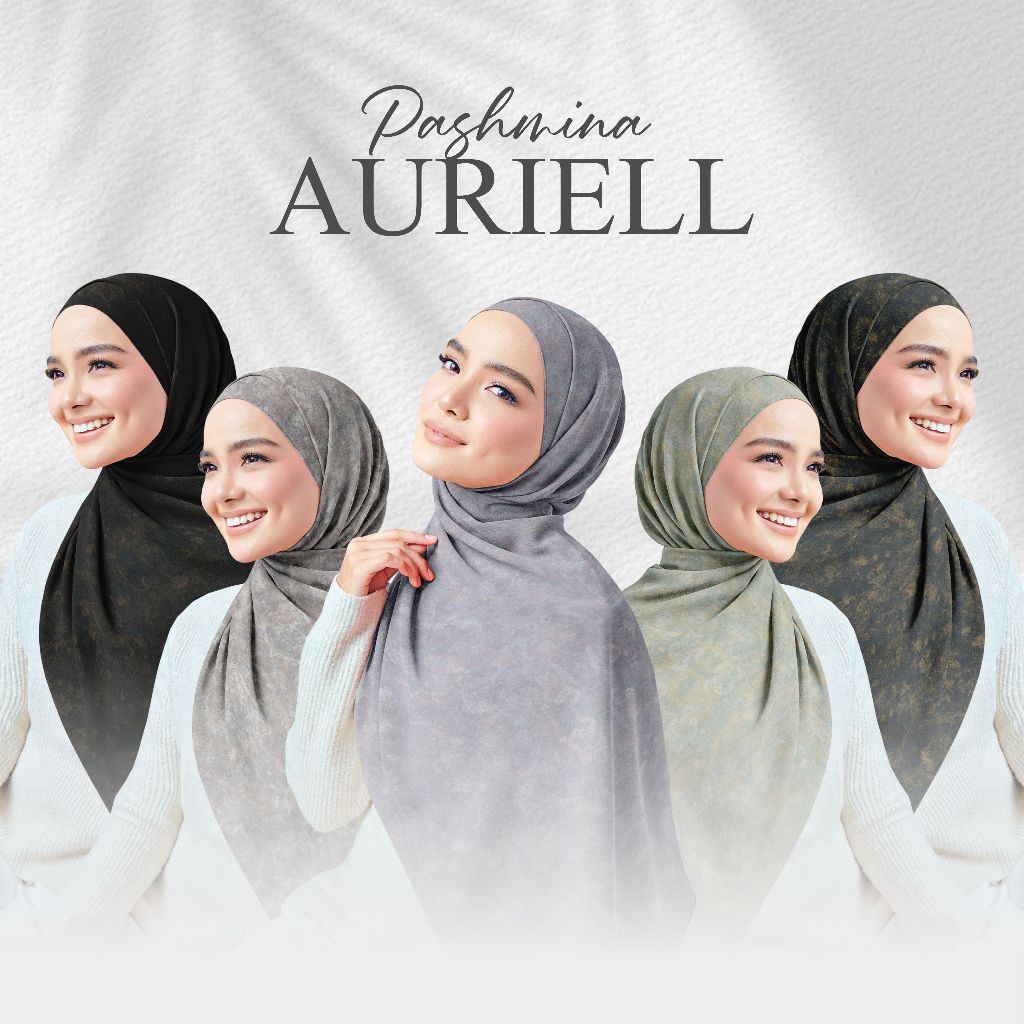 Pashmina Ceruty Premium Ukuran 180x75 Cm | Ombre Shawl Printing Motif Syal Kerud - foto 2