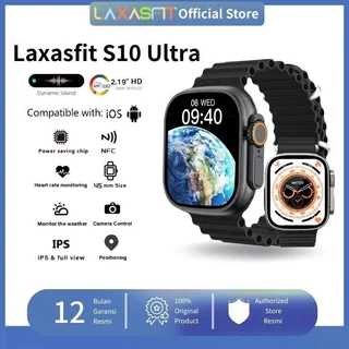 Laxasfit Watch S10 ULTRA Smartwatch Pria Wanita 2.19" AMOLED | IP68 Waterproof | Custom Wallpaper | Bluetooth Call | GPS NFC | For Android/iOS Jam tangan Pria Jam Tangan Wanita