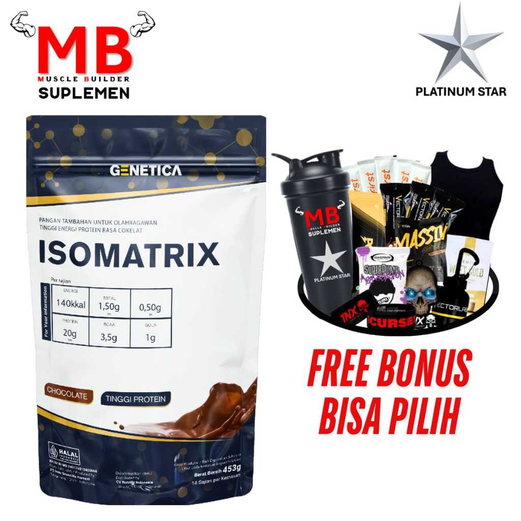 Jual Isomatrix Genetica 1 lbs Whey Protein Isolate Iso Matrix 1lbs 1lb ...