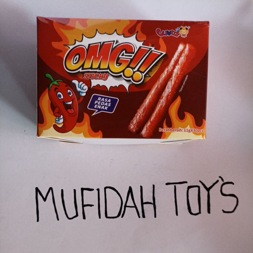 Jual Luvmi OMG Sticky Rasa Pedas Enak Isi 30 Pcs | Shopee Indonesia