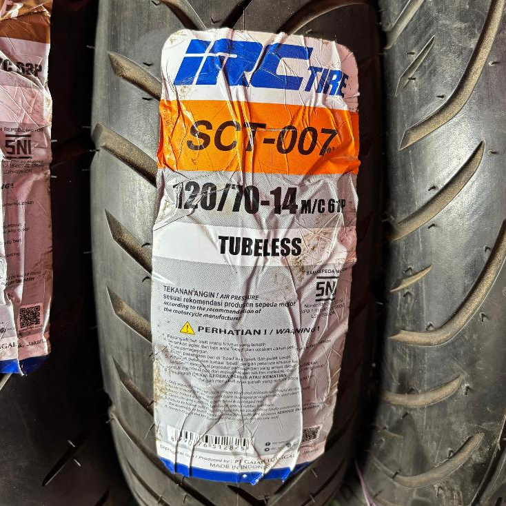 Jual Ban Honda PCX dan ADV IRC SCT-006 SCT-007 TL 100/80-14 120/70