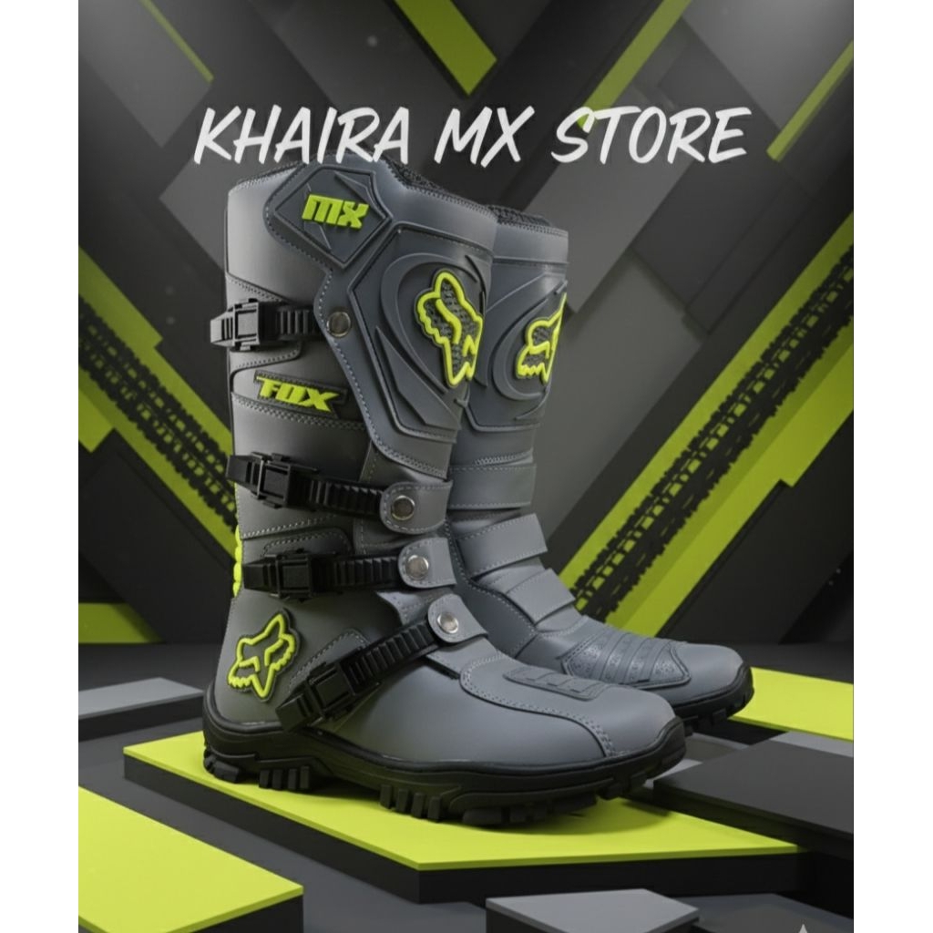 Jual Sepatu Trail - sepatu trabas - sepatu balap Enduro motocross grey ...