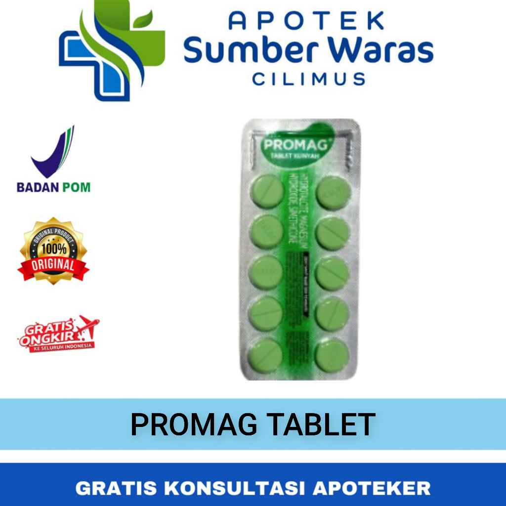 Jual Promag Tablet perstrip isi 10 Tablet | Shopee Indonesia