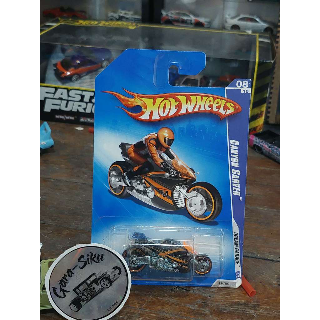 Jual HOT WHEELS BLUECARD CANYON CARVER DREM GARAGE VARIAN OREN HITAM ...