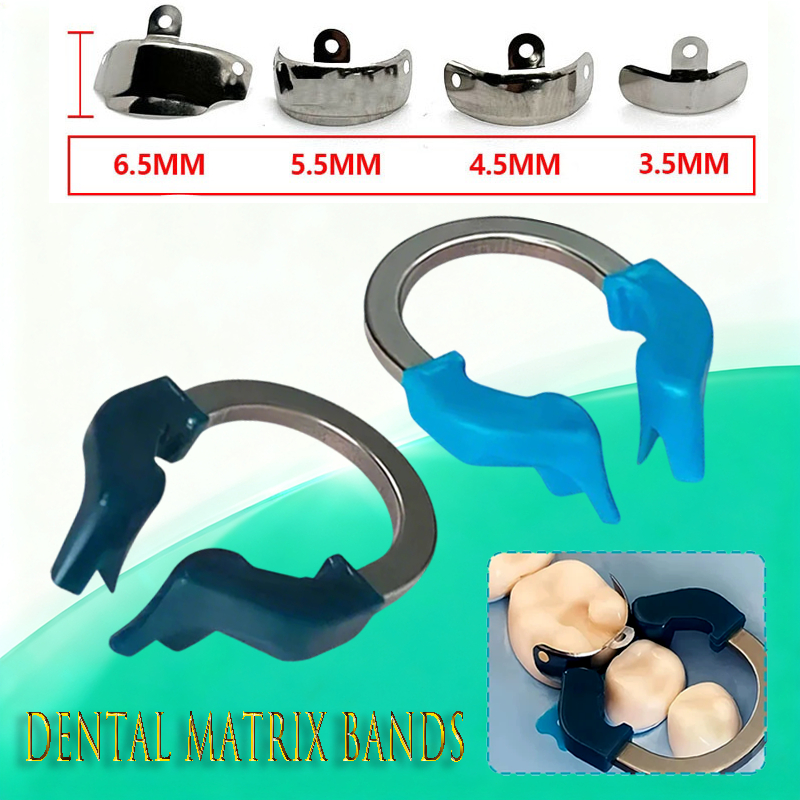 Jual Dental Matrix Bands NiTi Metal Matrices Clamp Ring / Dental ...