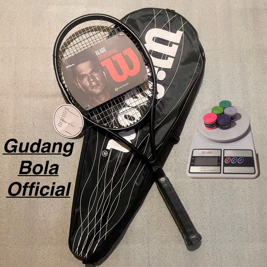 Jual Raket Tenis Lapangan premium WILSON PROSTAFF RF 97 HITAM + Senar ...