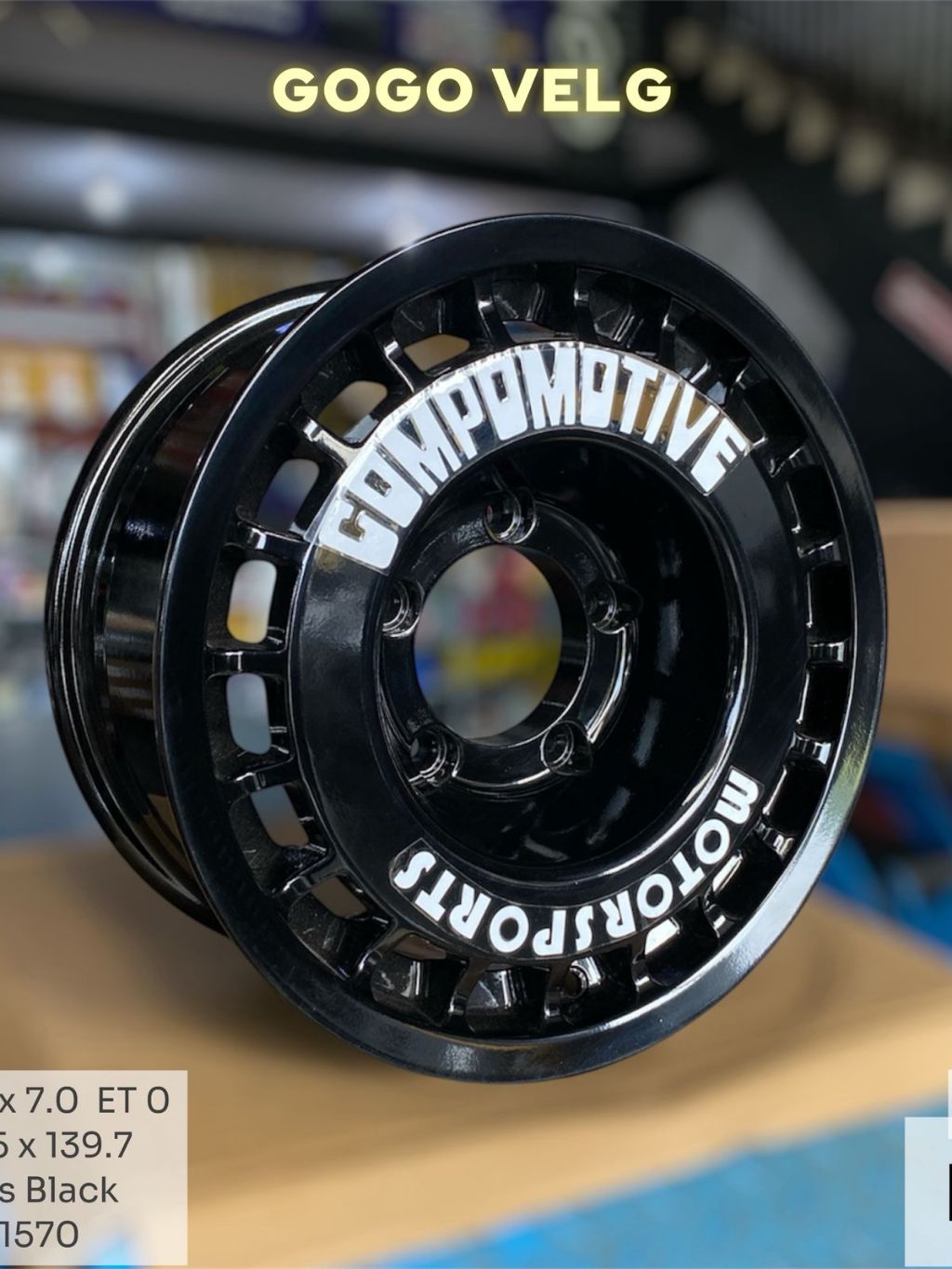Jual Velg Mobil R15 COMPOMOTIVE PCD 5X139,7 Lebar 7 ET 0 Ring 15 Jimny ...
