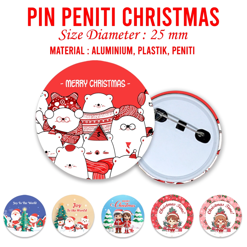 Jual Pin Peniti Seri Natal Merry Christmas Souvenir Hadiah Kado Gift ...