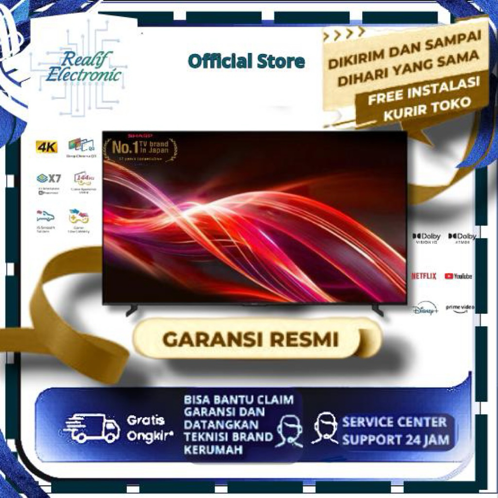 Jual Sharp 4T C85HN700X Android TV QLED 85 Inch | Shopee Indonesia