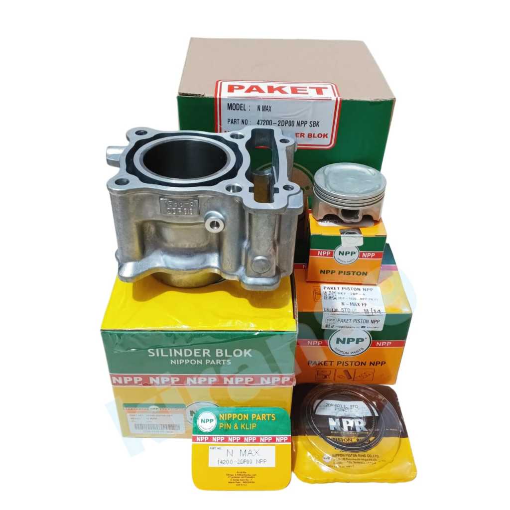 Jual Blok Seher Boring Silinder Kit N Max Old / Aerox 155 2DP+Piston ...