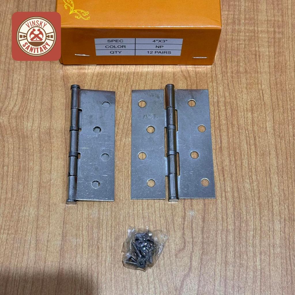 Jual Engsel Plat AXL 4 Inch Putih / Engsel Pintu / Engsel Jendela ...