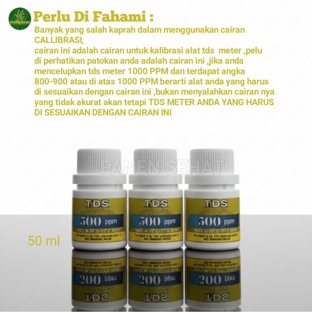 Jual TDS Calibration Solution - Cairan Larutan Kalibrasi TDS Meter 500 ...