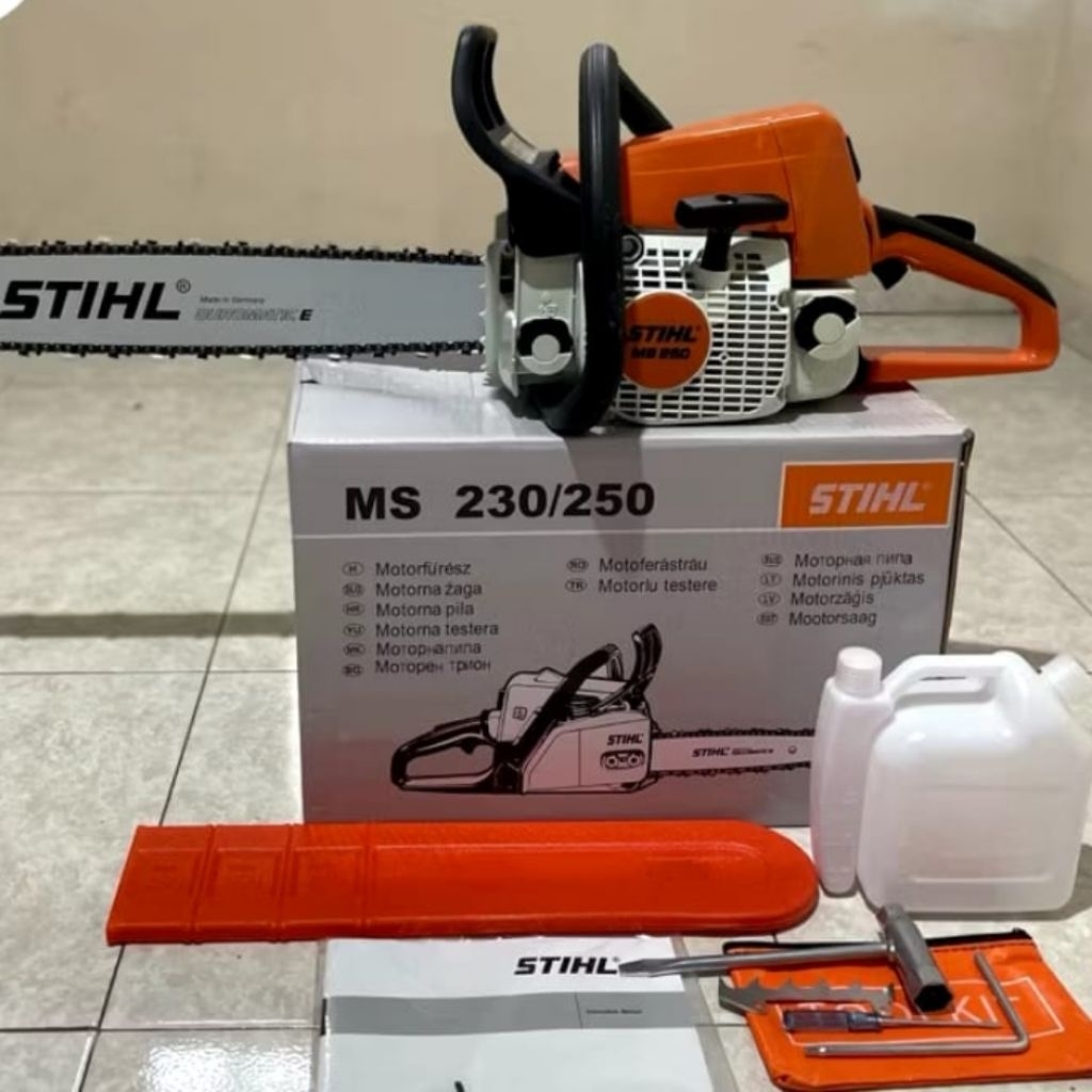 Jual Mesin chainsaw STIHL MS 250 komplit dengan bar 20 Inch dan rantai ...