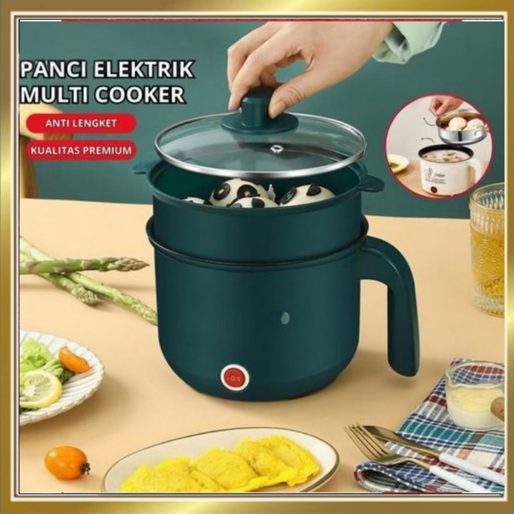 Jual Panci Elektrik Multifungsi Anti Lengket 1.5L / Multi Cooker Mini ...