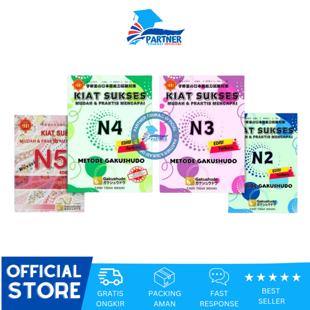 Jual Buku Kiat Sukses Mudah & Praktis Mencapai N2, N3, N4 & N5
